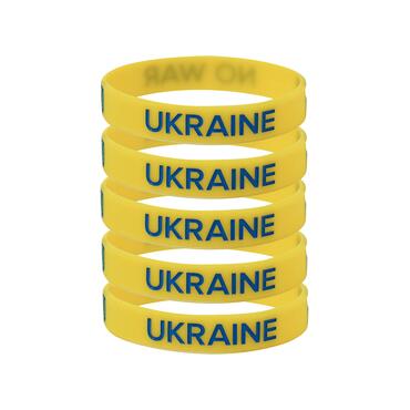 Siliconen Armbanden "Ukraine No War" - voor Volwassenen voorkant