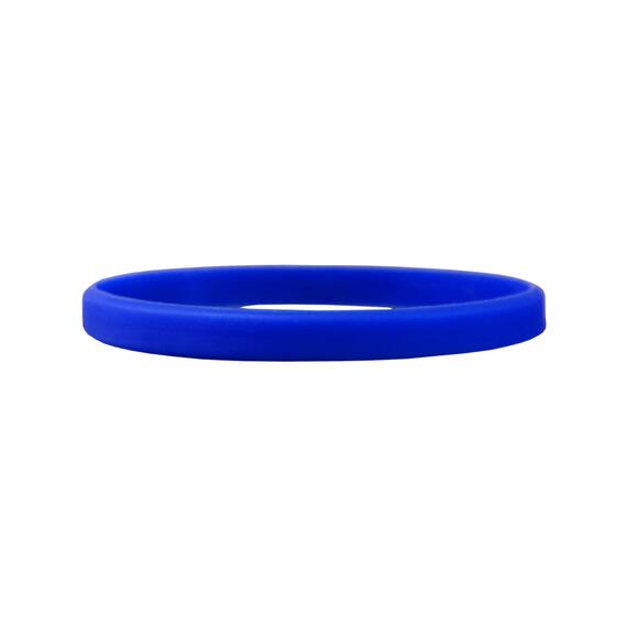 Smalle siliconen armbanden Blauw gedetailleerd zicht