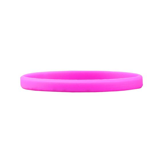 Smalle siliconen armbanden Roze gedetailleerd zicht