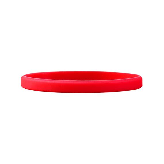 Smalle siliconen armbanden Rood gedetailleerd zicht