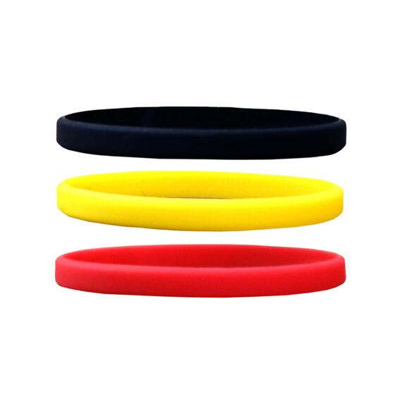 Smalle siliconen armbanden Mix België - voor kinderen voorkant