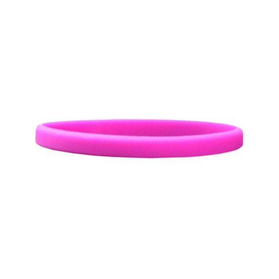 Smalle siliconen armbanden roze - voor kinderen detail