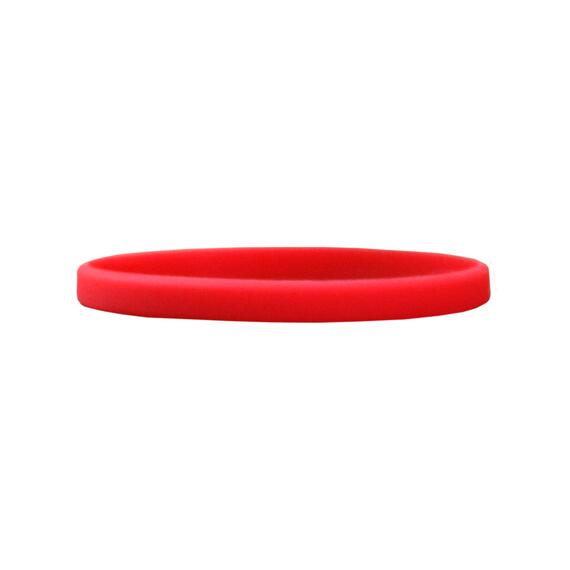 Smalle siliconen armbanden rood - detail voor kinderen