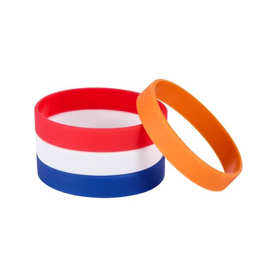 Siliconen Armbanden Mix Nederland - voor Volwassenen gestapeld
